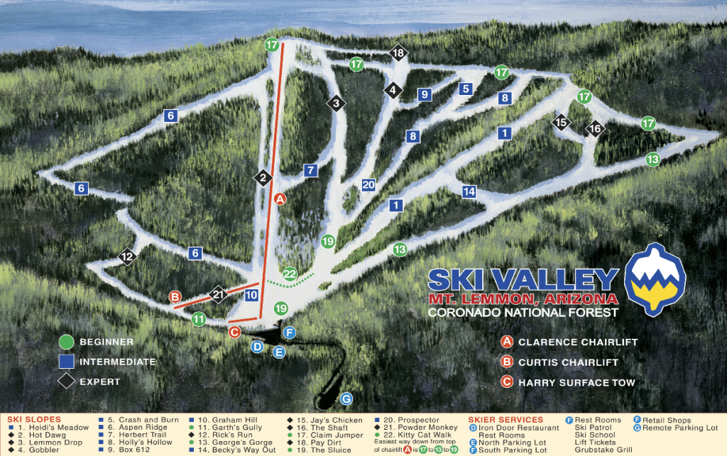 Vallée de ski du mont Lemmon