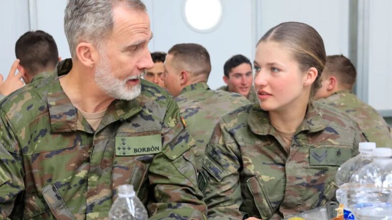 Menu de la Princesse Leonor à l'Académie Militaire de Saragosse, plat par plat