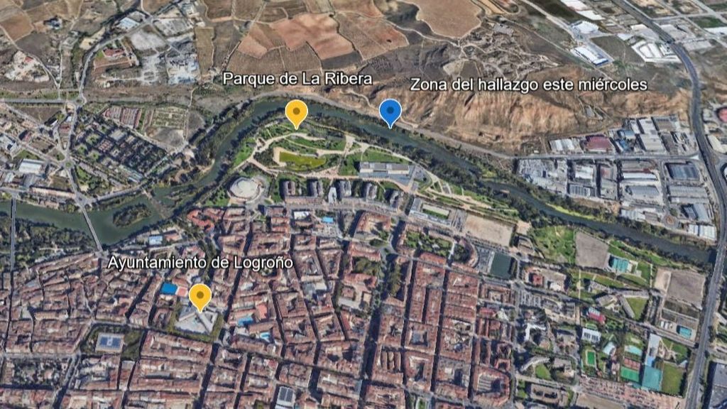 Zone dans laquelle le corps du jeune homme a été localisé