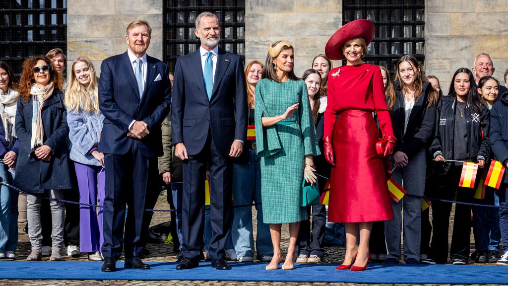 Les rois d'Espagne et de Hollande, lors du voyage d'État du premier aux Pays-Bas