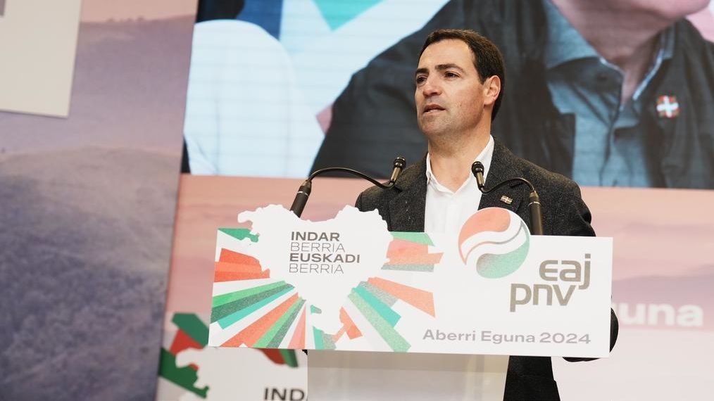 El candidato del PNV a lehendakari, Imanol Pradales