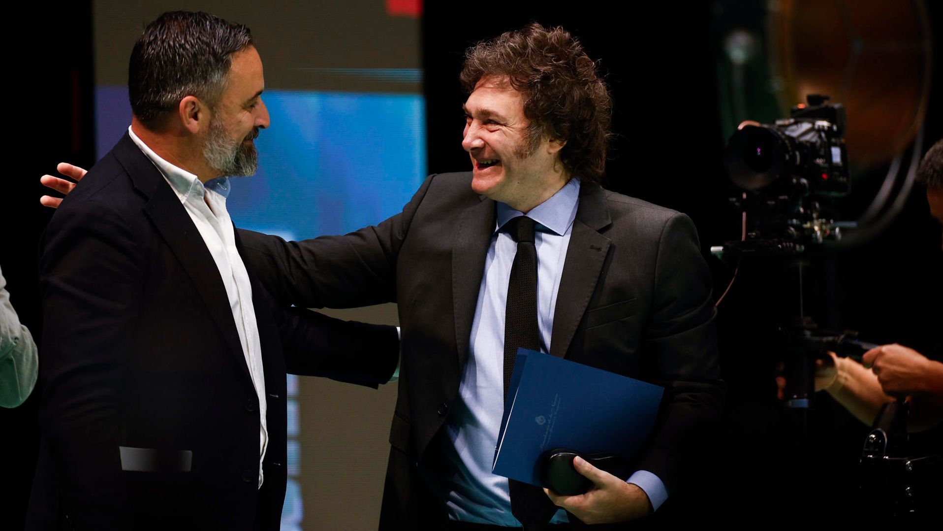 Milei y Abascal claman contra "el Socialismo", "los zurdos, los rojos y los progres"
