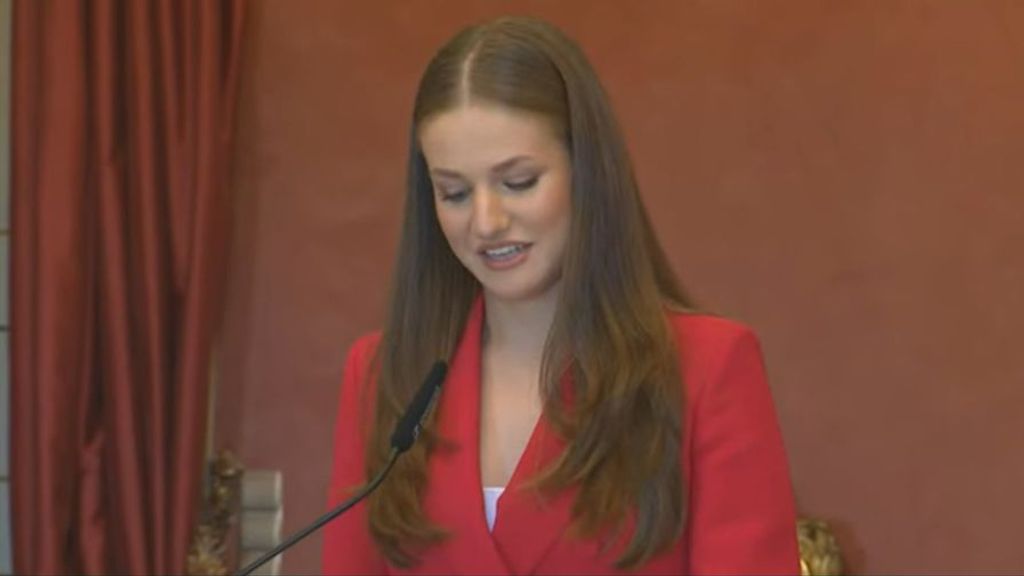 Leonor pendant le discours.