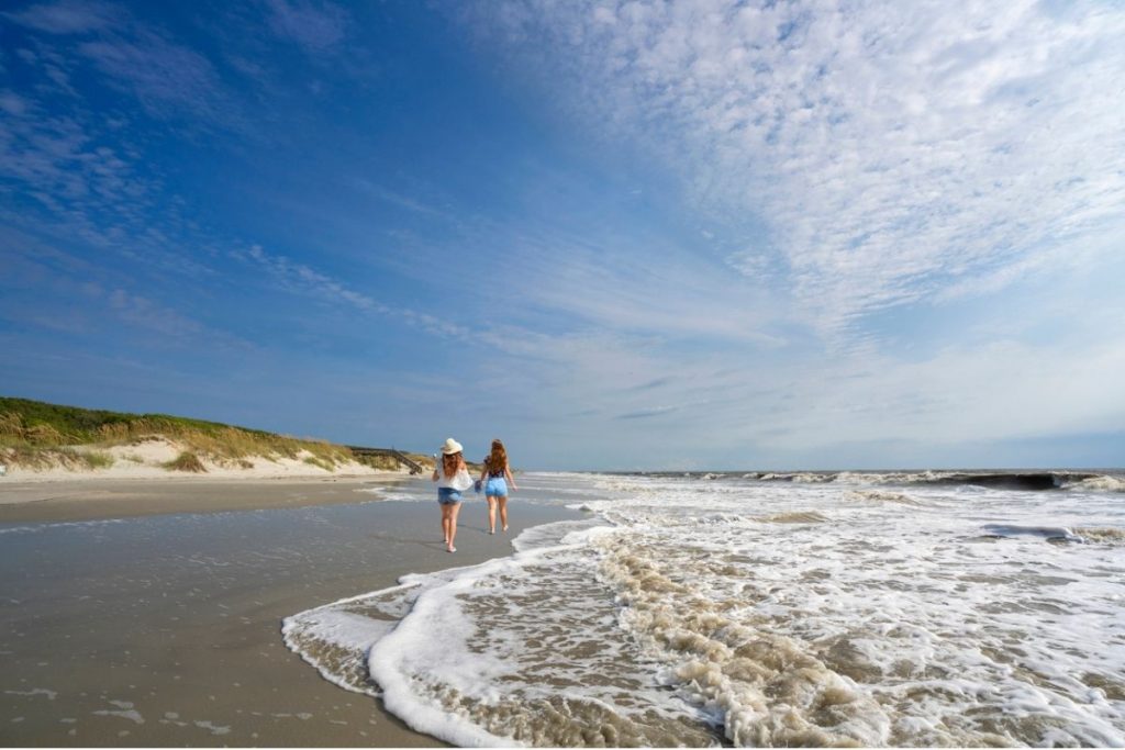 plage de l'île de Jekyll