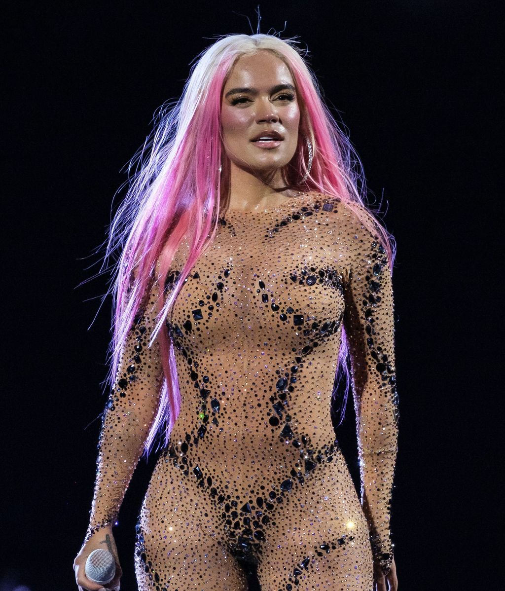 Karol G lors d'un de ses concerts.