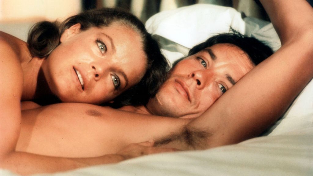 Alain Delon et Romy Schneider dans une scène du film 