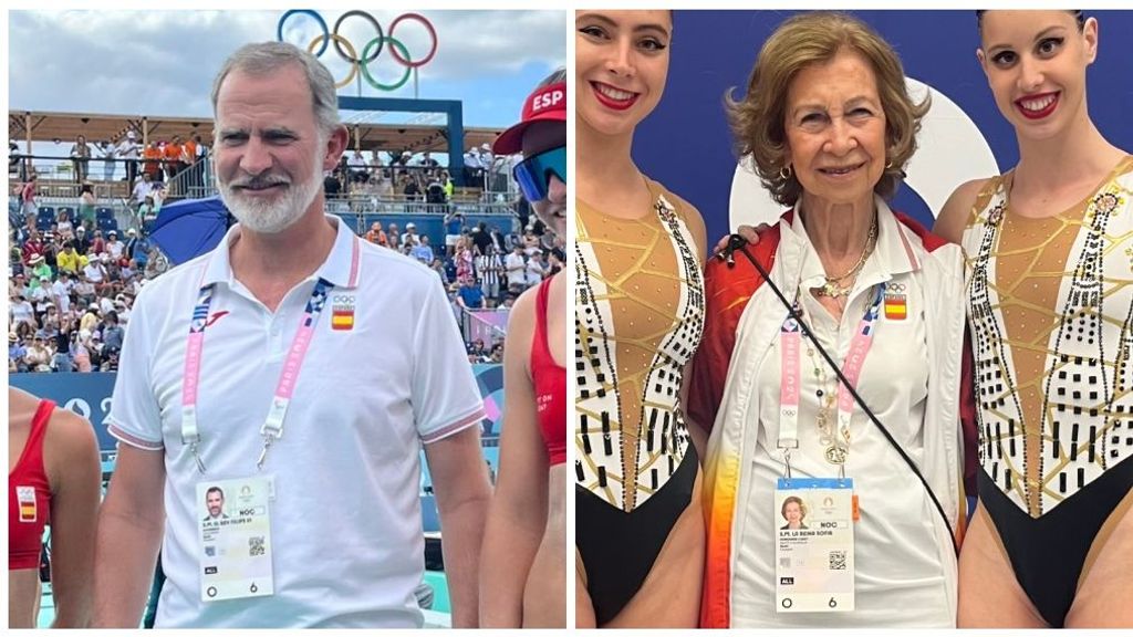 Le roi Felipe VI et la reine Sofia, avec leurs identifications SM