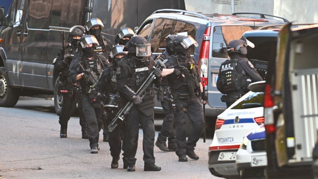 Un dispositif des agents d'Ertzaintza