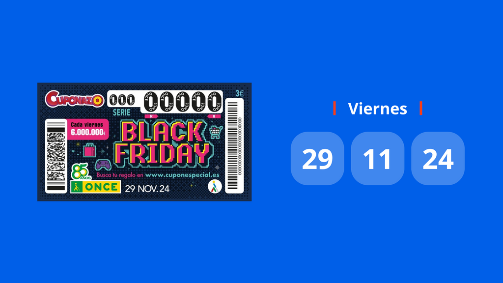 Résultat ONCE Black Friday Cuponazo : vérifiez le numéro gagnant aujourd'hui, 29 novembre