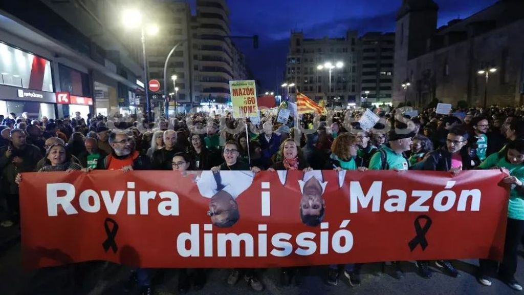 Manifestation à Valence pour la gestion de DANA
