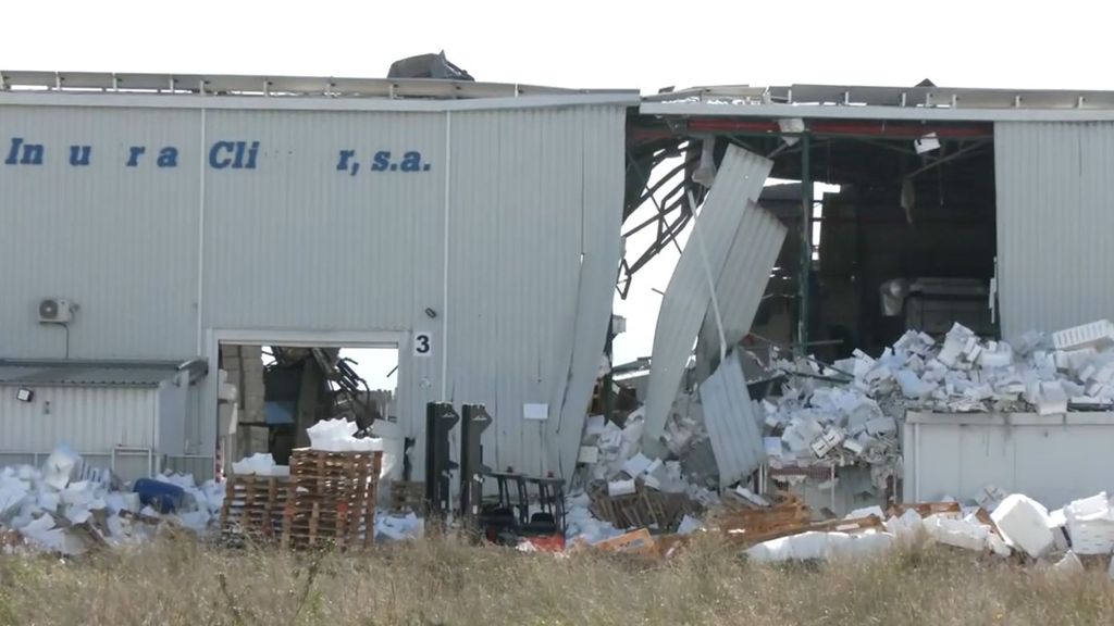 Usine d'emballages en plastique qui a explosé à Ibi, Alicante