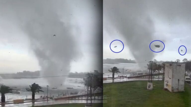 lance les bateaux dans les airs