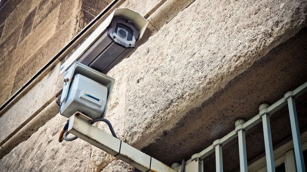 Caméra de vidéosurveillance.