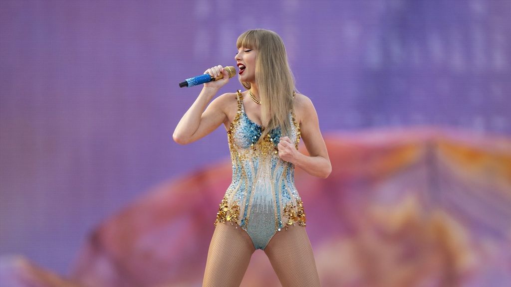 La chanteuse Taylor Swift lors de son concert « Eras ​​Tour » à Munich, en Allemagne.