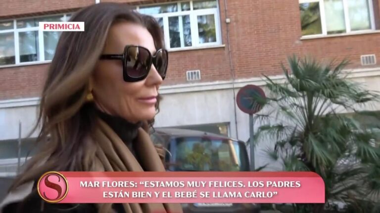 Mar Flores rencontre déjà son premier petit-enfant