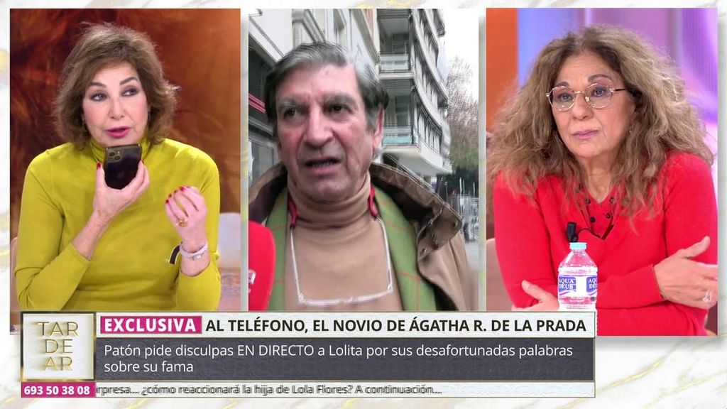 Le petit ami d'Ághata appelle 'TardeAR' en direct pour s'excuser auprès de Lolita