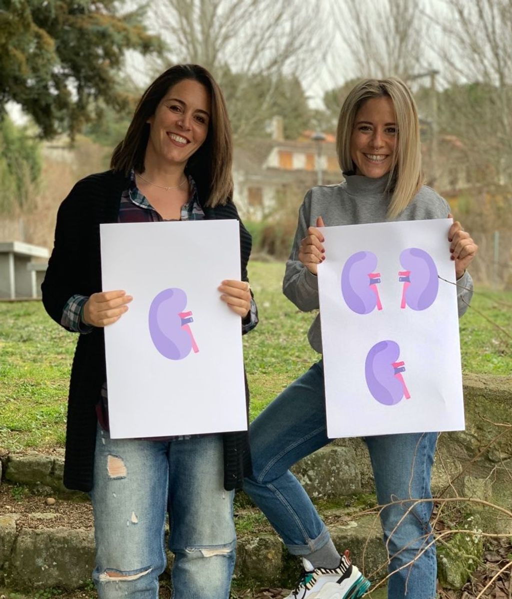 Elena Román et Beatriz, sa sœur et donneuse de rein.