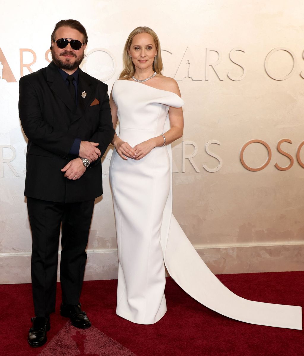 Brady Corbet et Mona Fastvold sur le tapis rouge des Oscars 2025