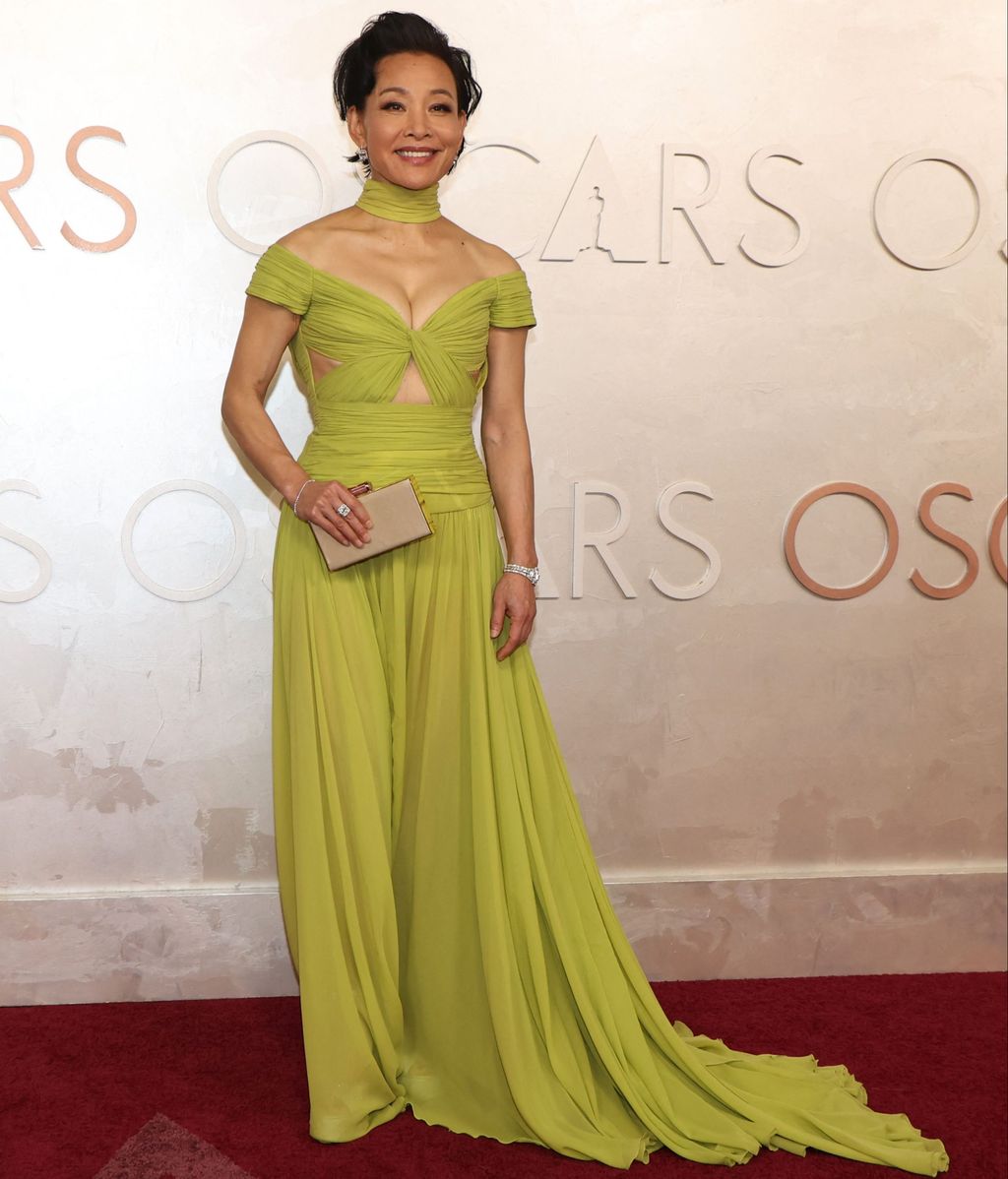 Joan Chen sur le tapis rouge des Oscars 2025