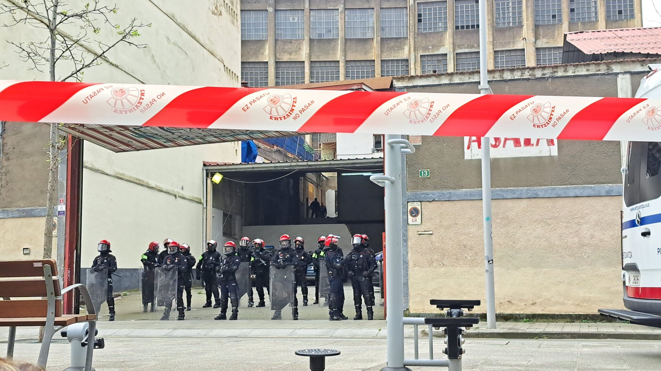 Desalojo en Bilbao