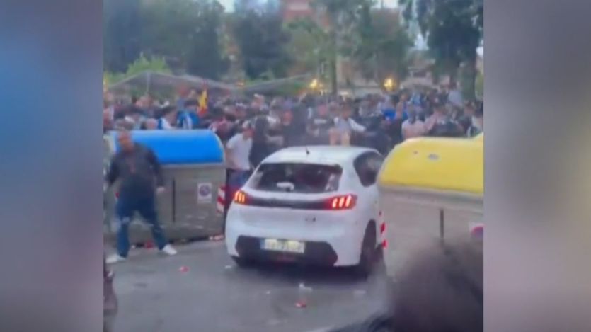 Celui arrêté pour l'indignation massive avant l'Espanyol - Barcelone: ​​Le chauffeur a tenté de fuir quand il a été harcelé