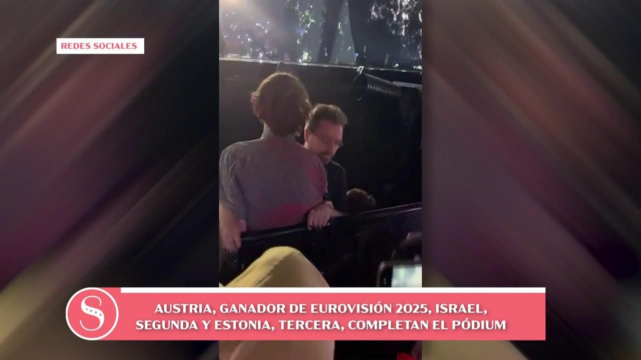 La sécurité du festival intervient pendant la performance d'Israël