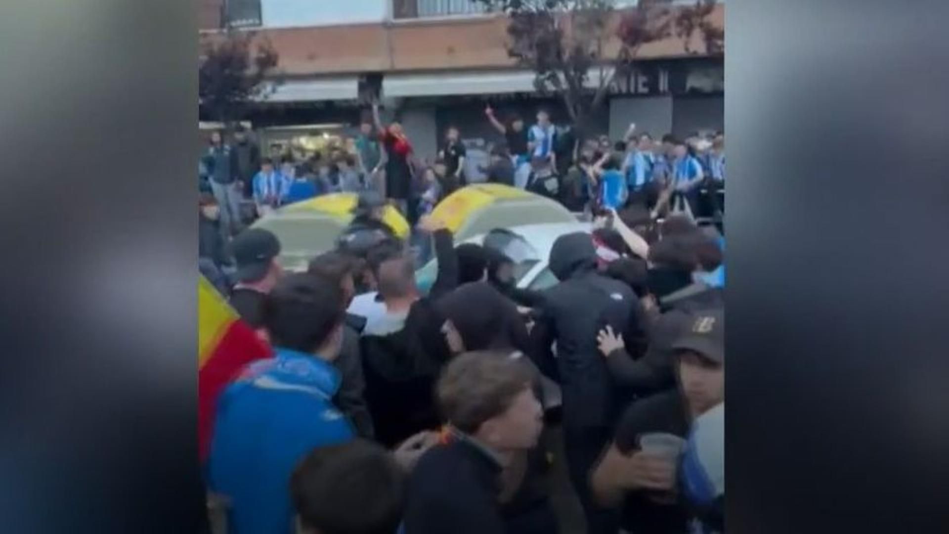 Ce fut l'arrestation du conducteur de l'indignation massive avant l'Espanyol - Barcelone