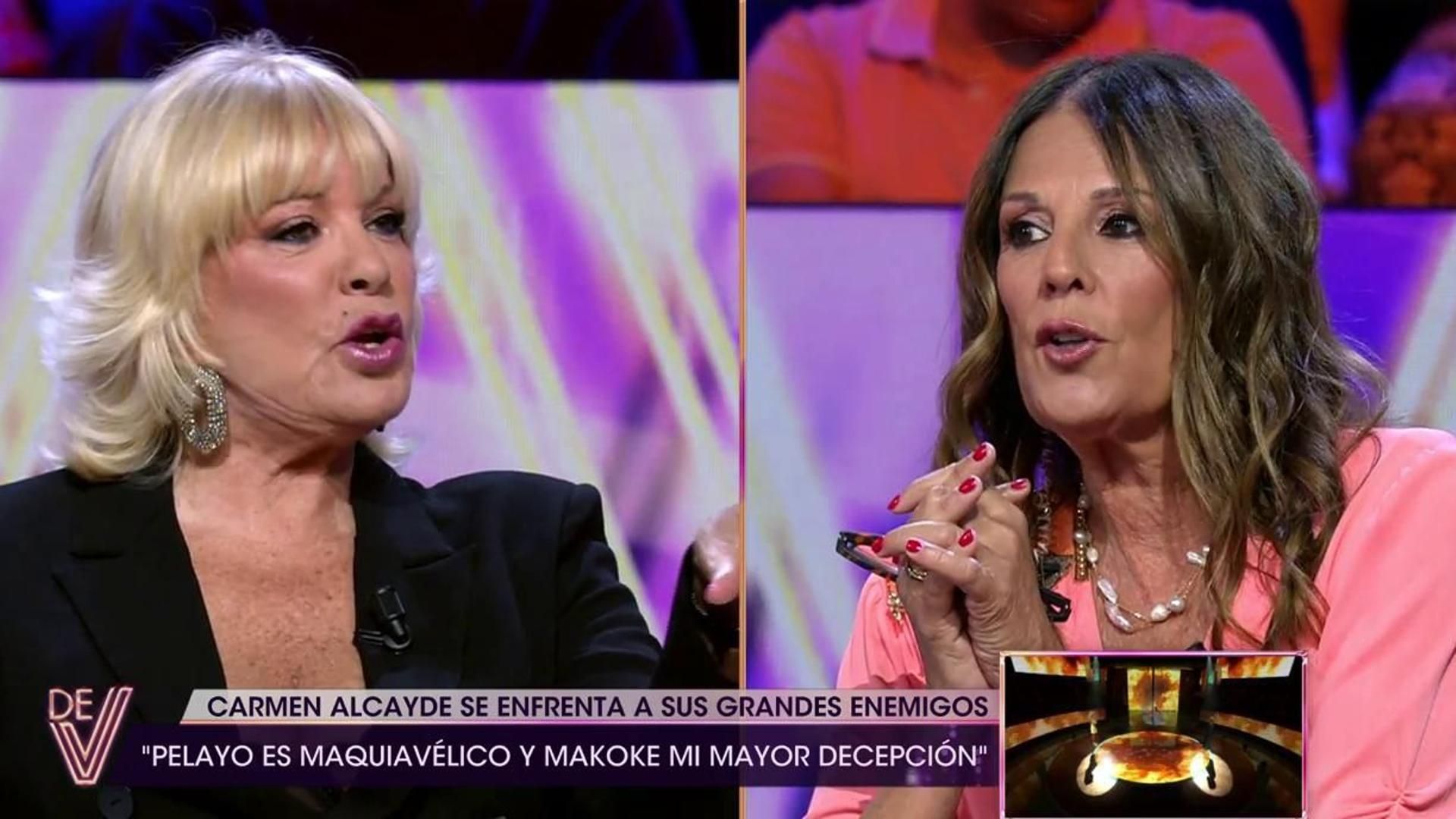 Bárbara Rey et le gardien de but Angela ont un affrontement tendu lors de la traite de leurs amours passés: "Si vous continuez comme ça, je me limiterai à ne pas répondre"
