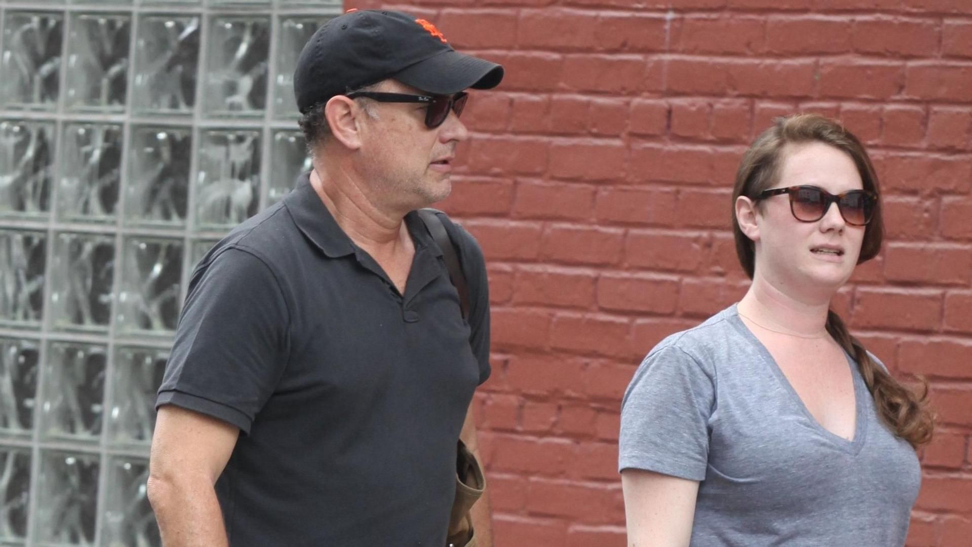 Tom Hanks et sa fille dans une image de fichier.
