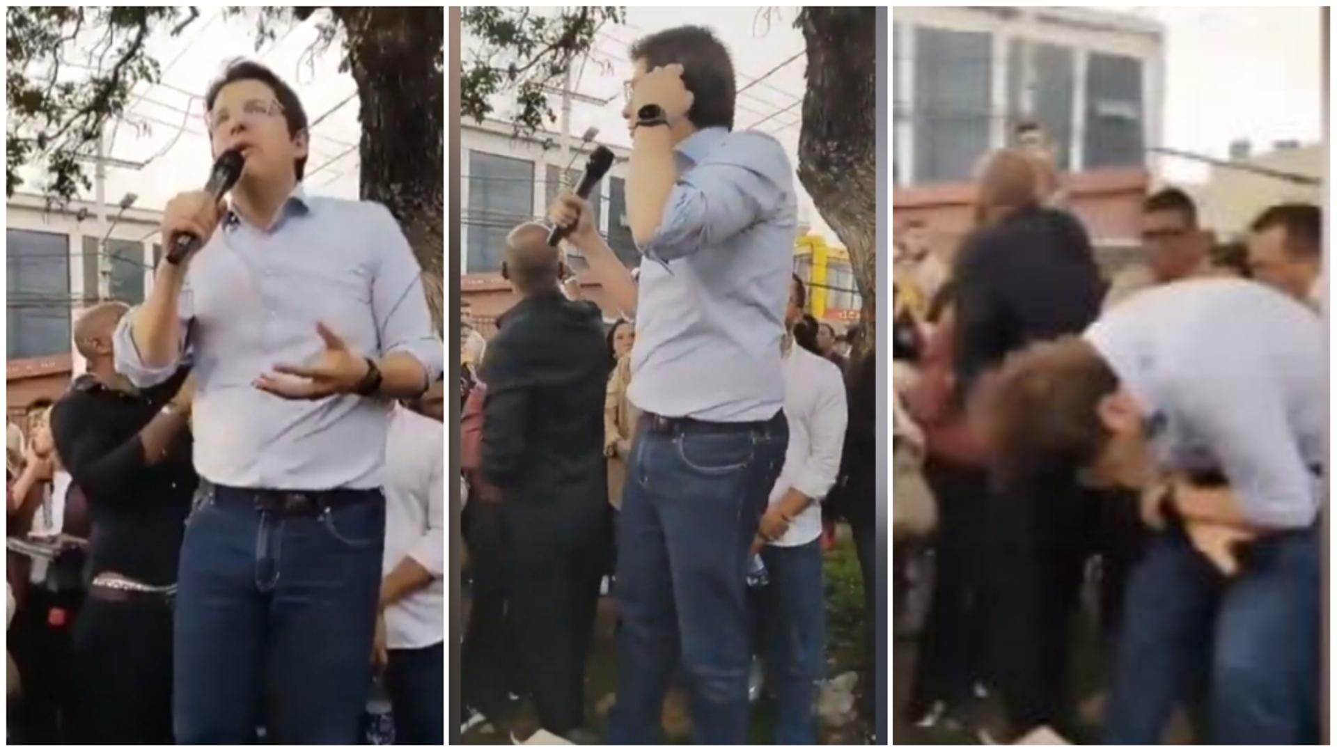 Le moment qui déclenche le candidat Miguel Uribe lors d'un rassemblement en Colombie: est dans un état critique