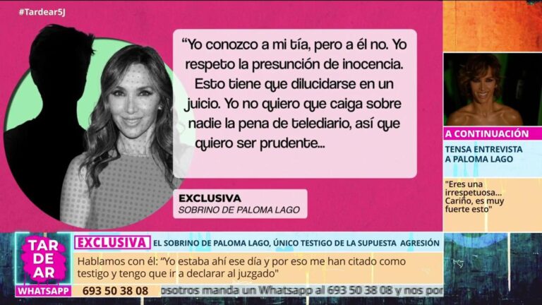 Exclusif | Nous avons parlé au seul témoin qui a été témoin de l'agression sexuelle présumée à Paloma Lago