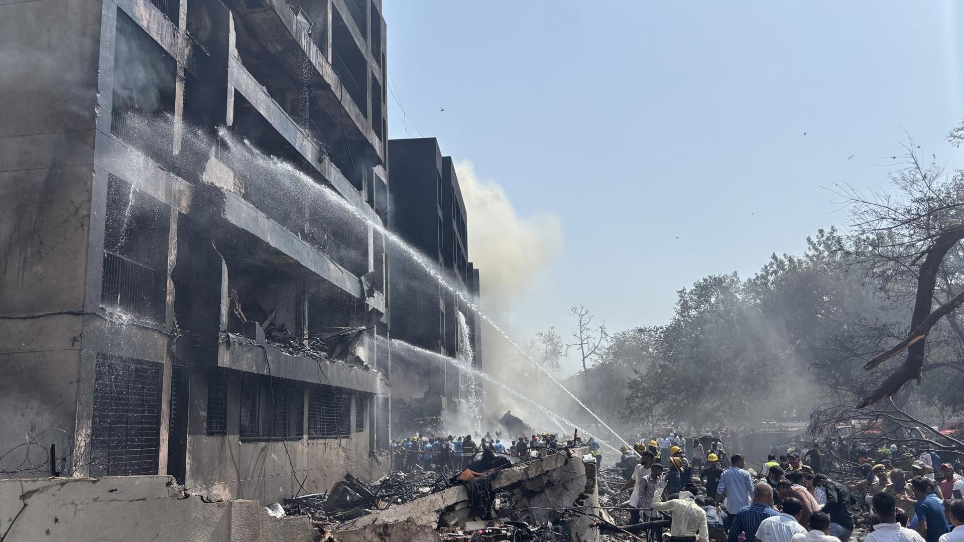 C'est ainsi que l'avion d'Air India a un impact sur une zone résidentielle