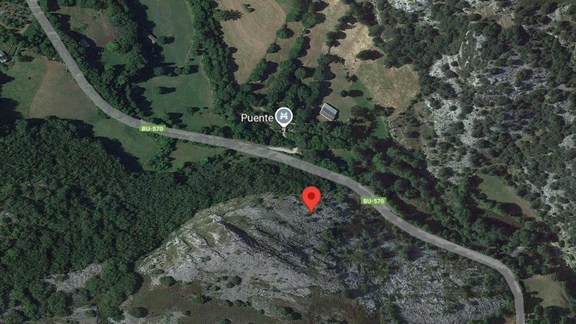 Zone d'accident des cyclistes décédés