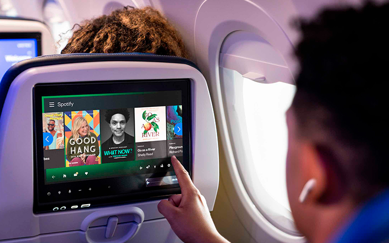 United et Spotify Revolutionize Entertainment à bord