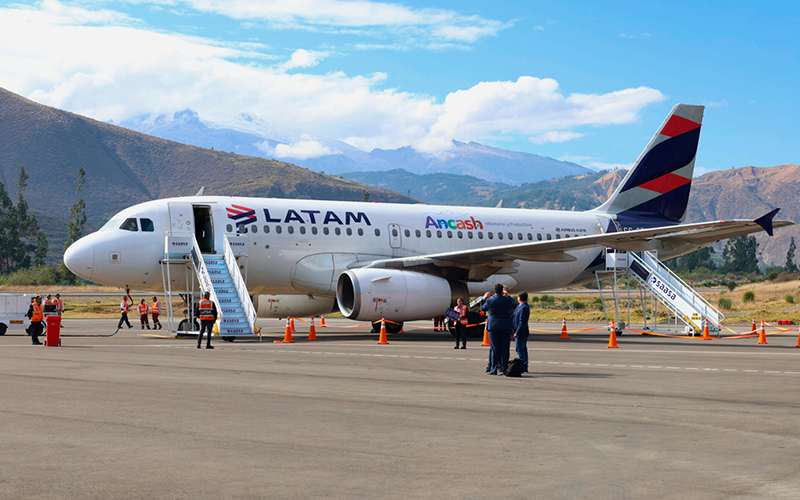 Latam augmentera la fréquence des vols entre Lima et Anta-Huaraz