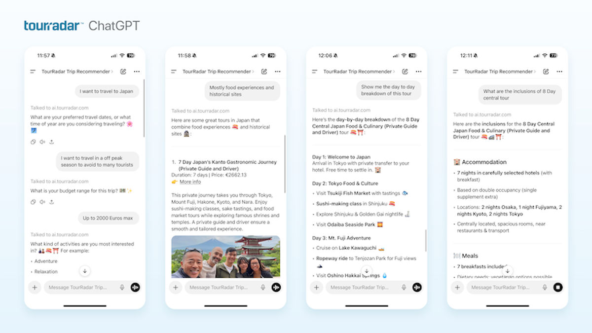 Tourradar lance 'AI Discovery' Chatgpt, Instagram, MCP Integrations