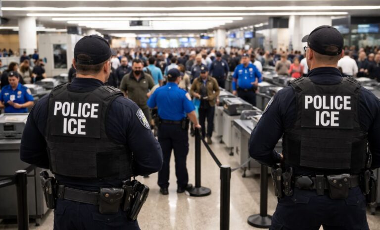 Le déploiement d’ICE dans les aéroports américains suscite des réactions et des critiques