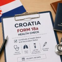 La Croatie rappelle aux travailleurs étrangers de remplir le formulaire 18a de contrôle de santé avant le voyage