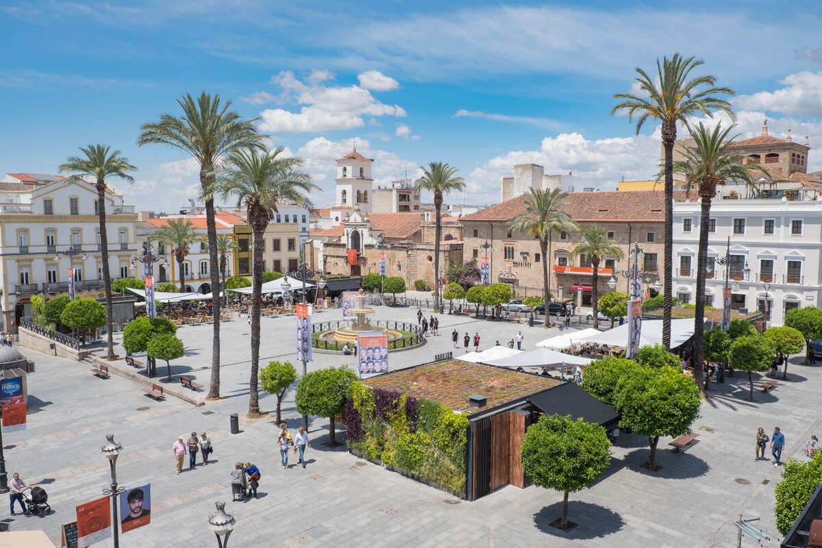 Place principale de Mérida, Espagne