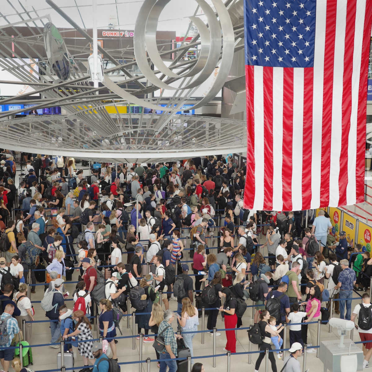 Aéroport de New York bondé
