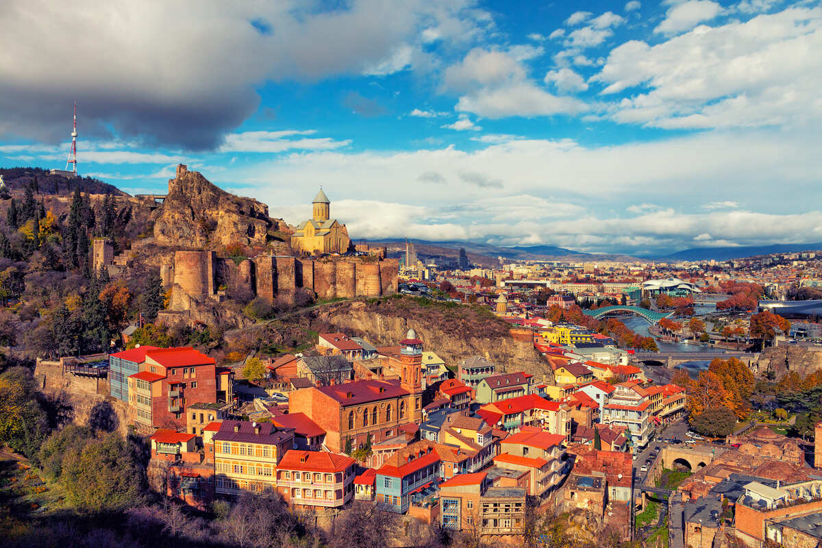 Vue panoramique de Tbilissi, Géorgie