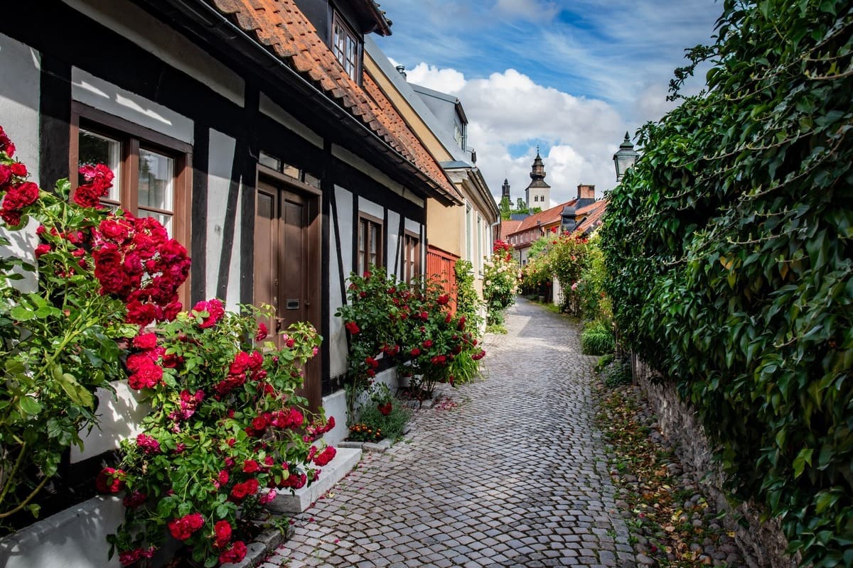 Rues Pavées De Visby, Suède