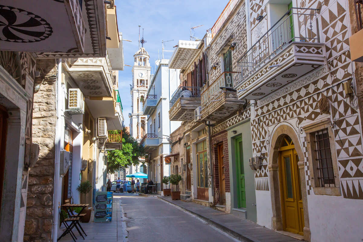 Pyrgi sur l'île de Chios, Grèce