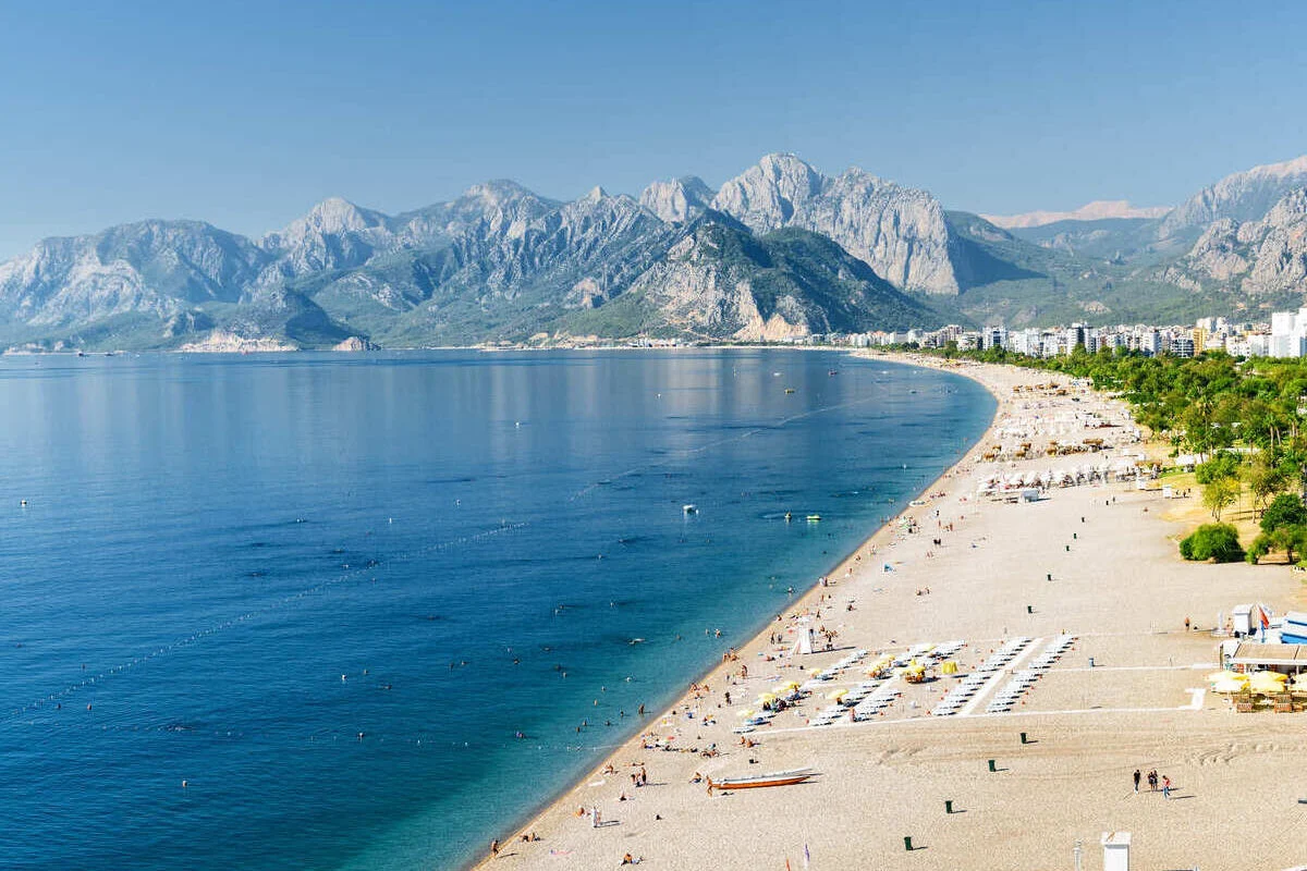 Plage De Konyaalti à Antalya, Turquie, Mer Méditerranée
