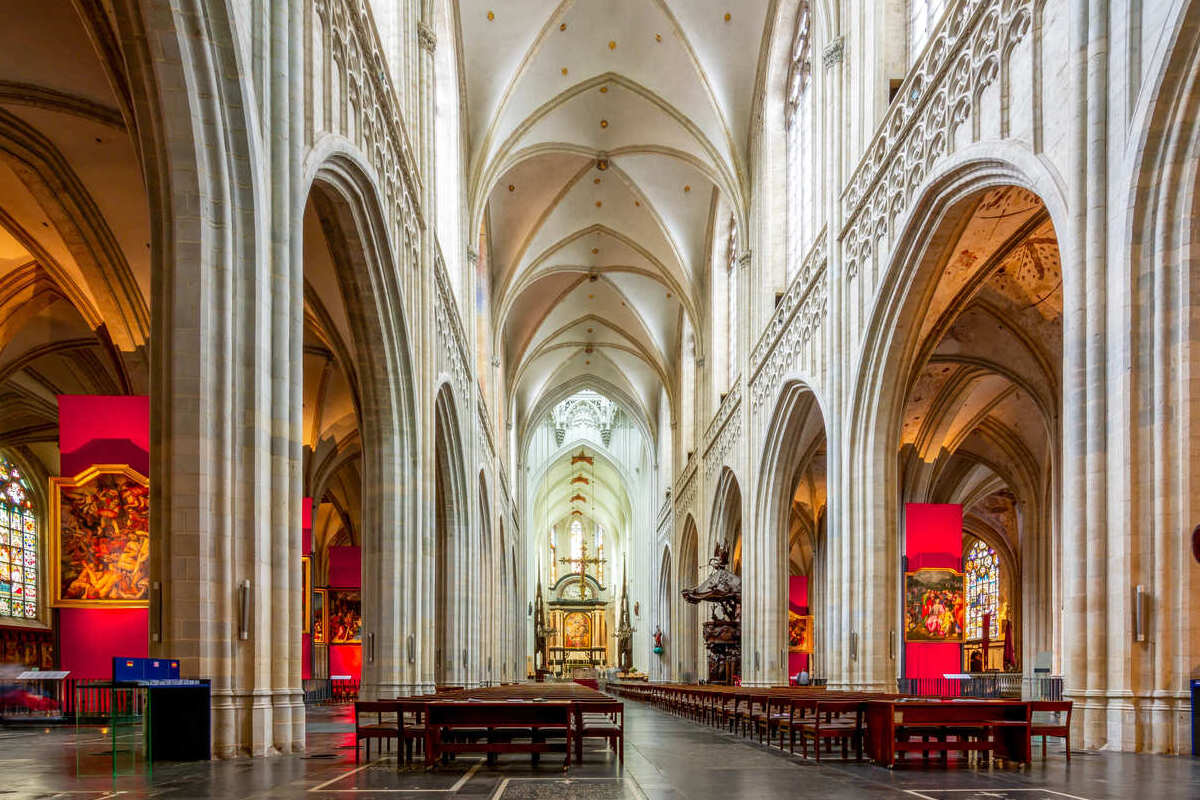 Cathédrale gothique médiévale d'Anvers, Belgique