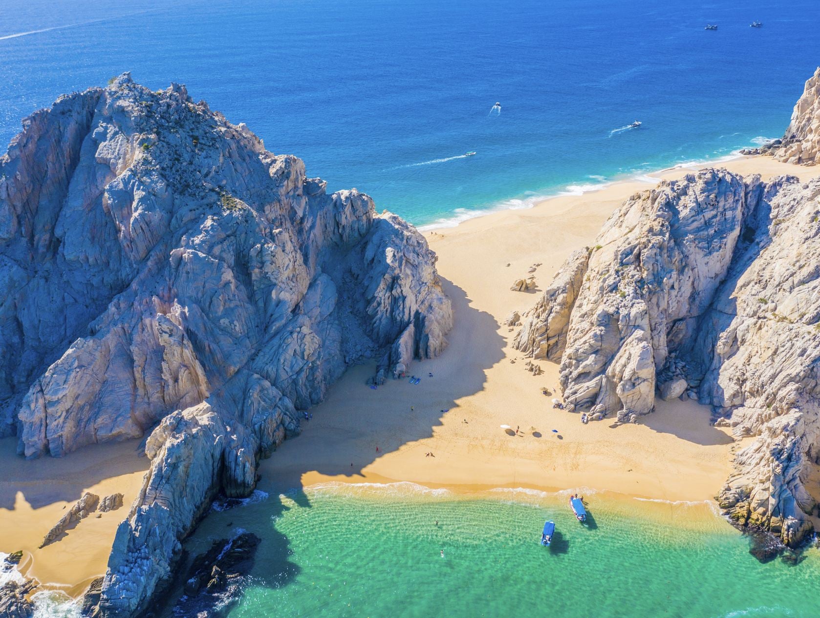Vue aérienne de Lovers Beach à Lands End