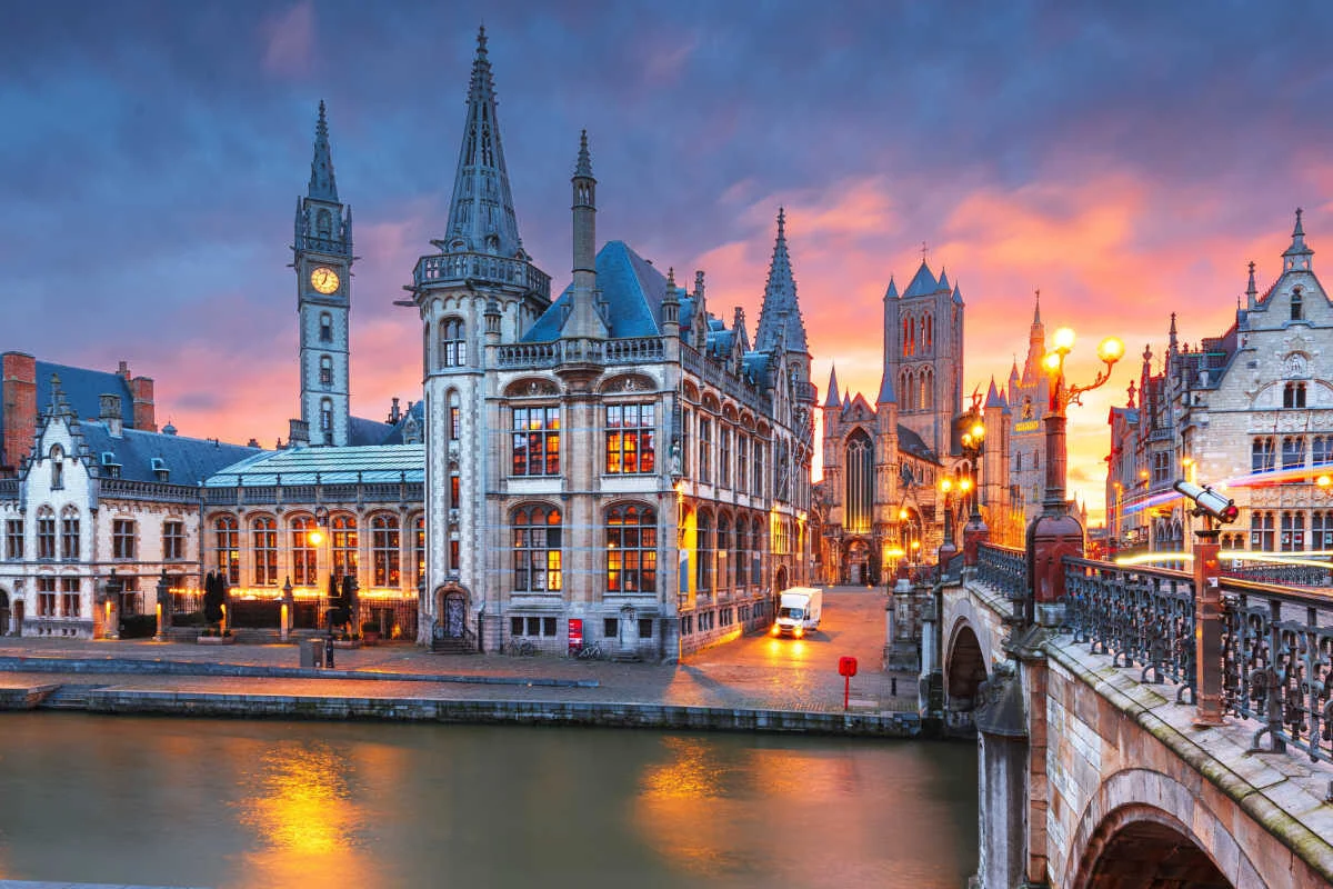Vieille ville de Gand, Belgique