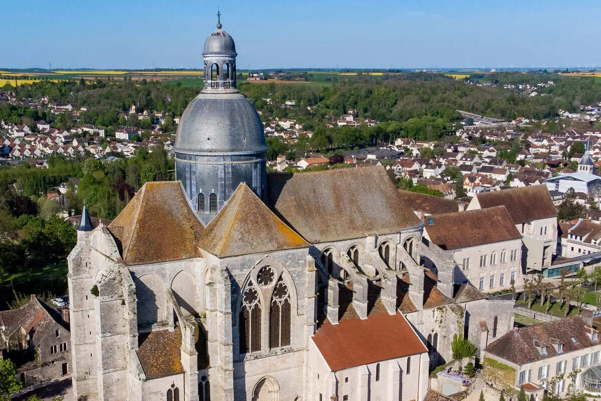 Vue aérienne de Provins, France
