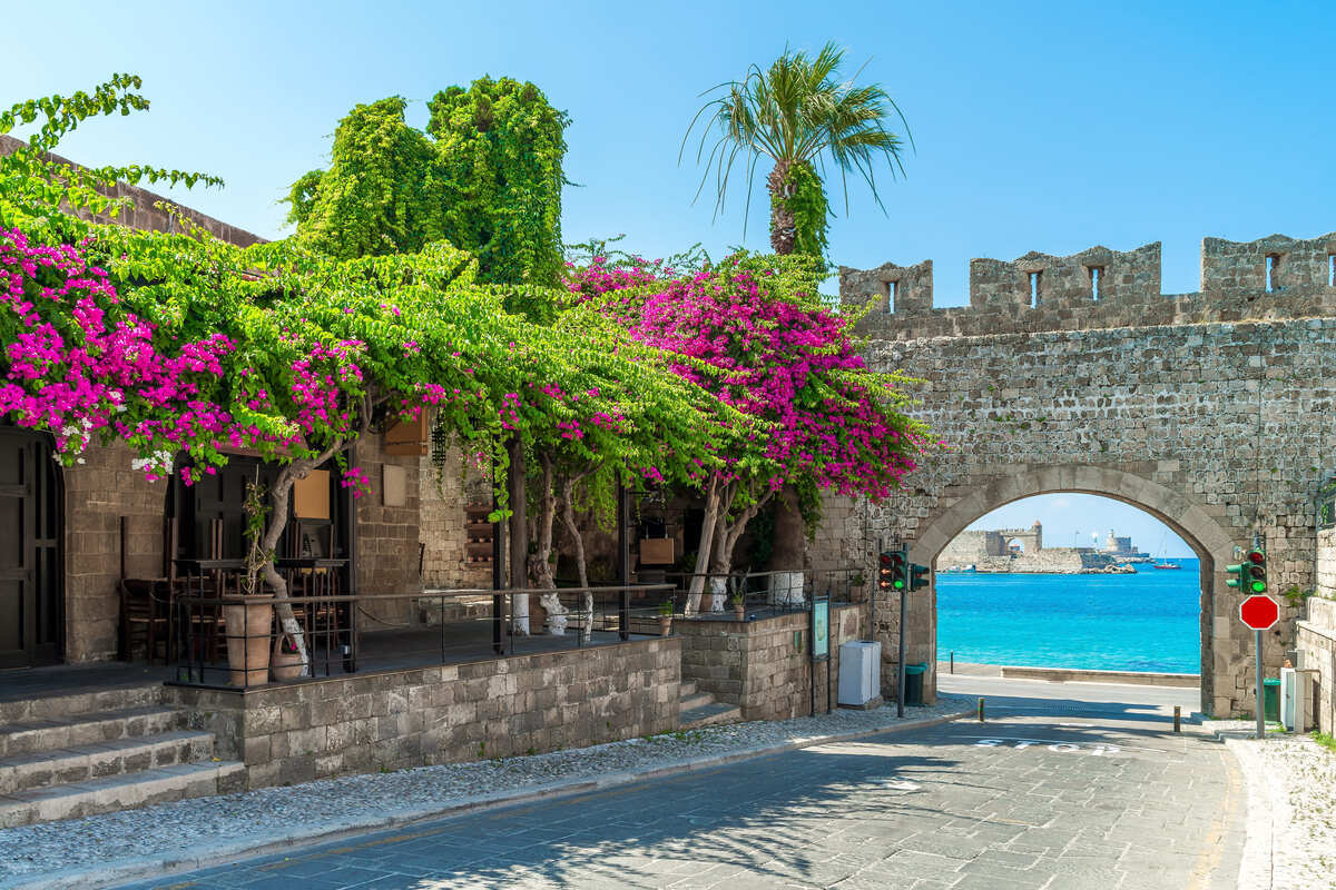 Ville de Rhodes en Grèce