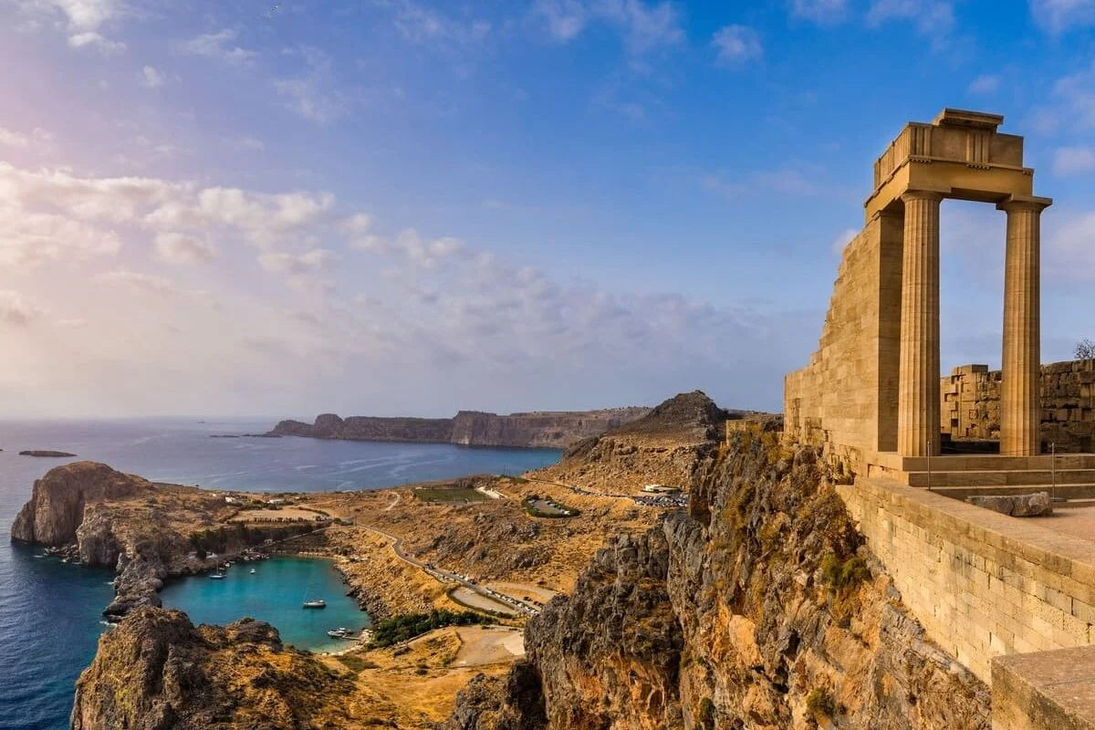 Acropole antique de Lindos à Rhodes, Grèce